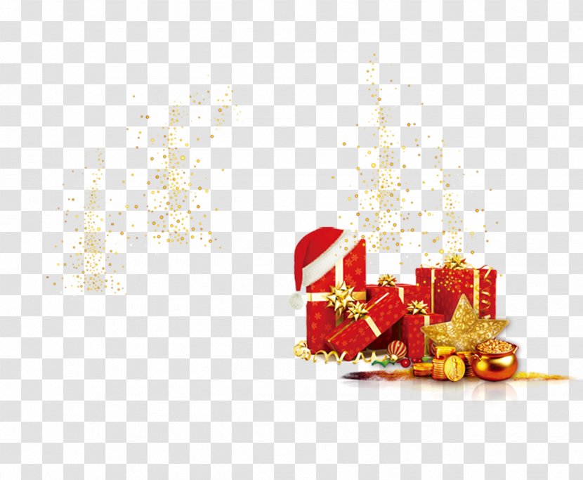 Light Gift Christmas Transparency And Translucency - Ribbon - Golden Transparent PNG