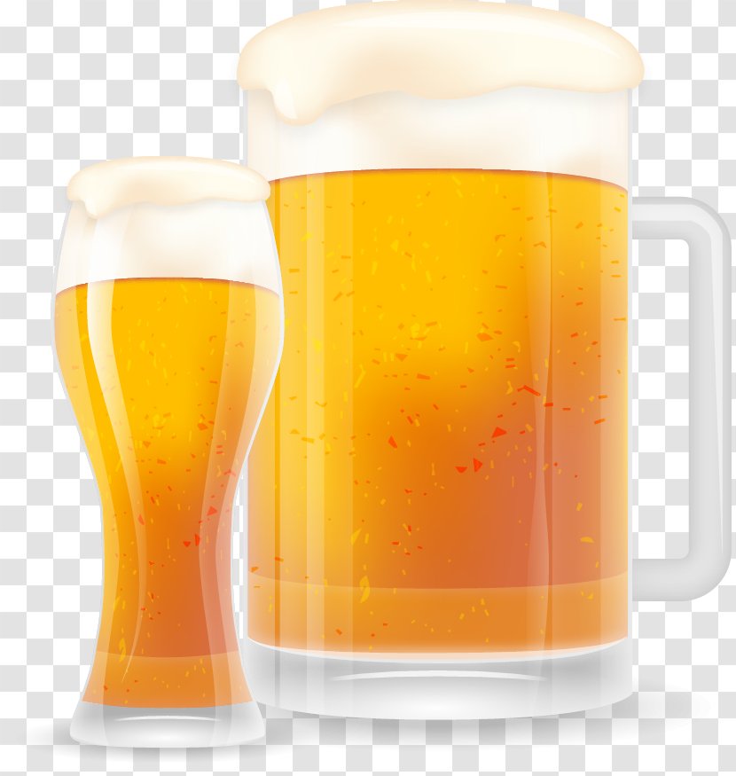 Wheat Beer Realism - Drink - Beautifully Vector Realistic Transparent PNG