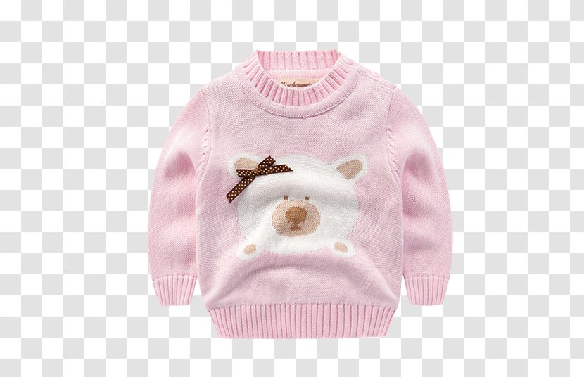 Sweater Pink Childrens Clothing - Top - Children Fall And Winter Transparent PNG