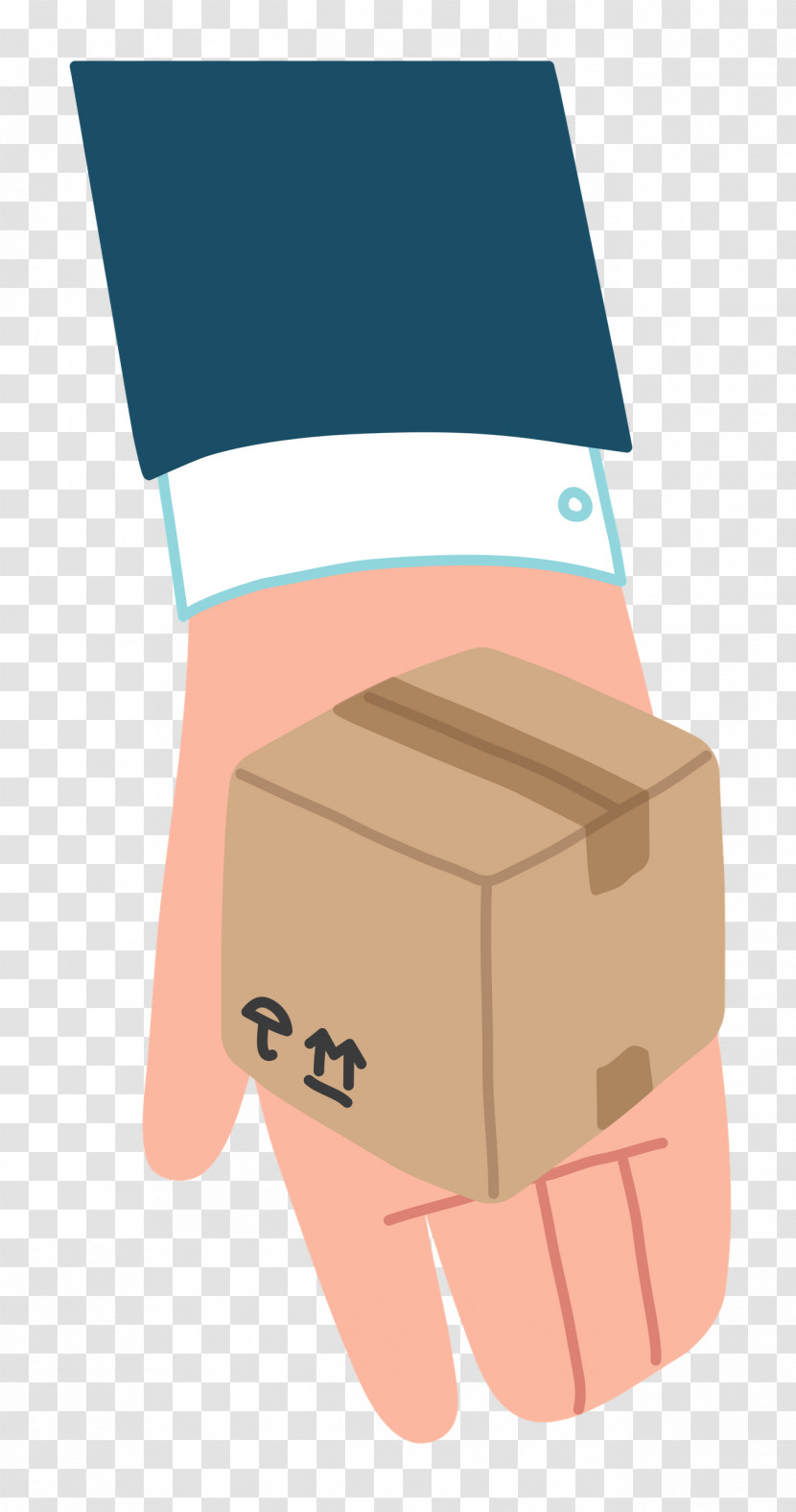 Hand Giving Box Transparent PNG