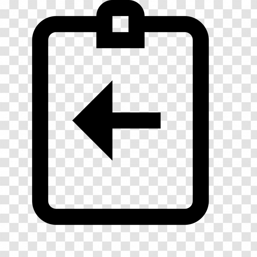 Download Clipboard Symbol - Sign - Return Icon Transparent PNG