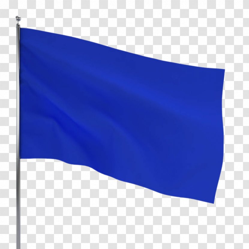 Flag Icon - Flat Design - Hand Painted Blue Oblong Transparent PNG