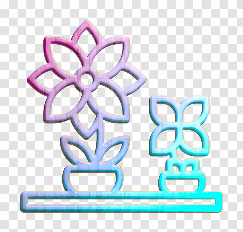 Home Decoration Icon Flower Pot Icon Flower Icon Transparent PNG