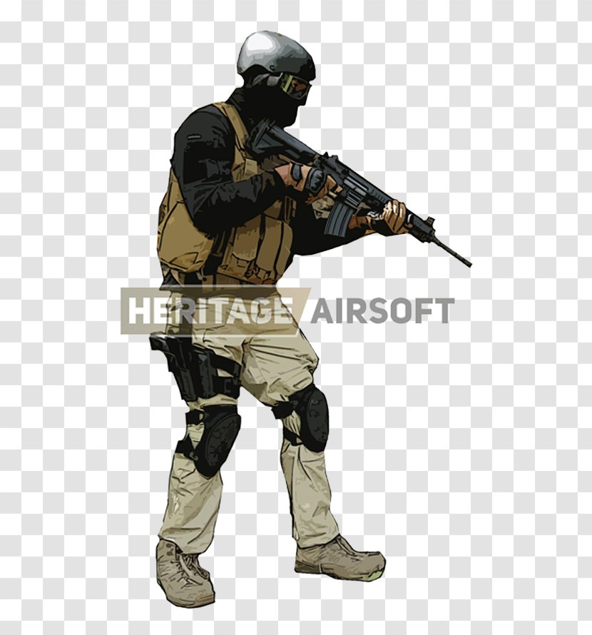 Infantry Soldier Airsoft Guns Firearm Marksman - Troop Transparent PNG