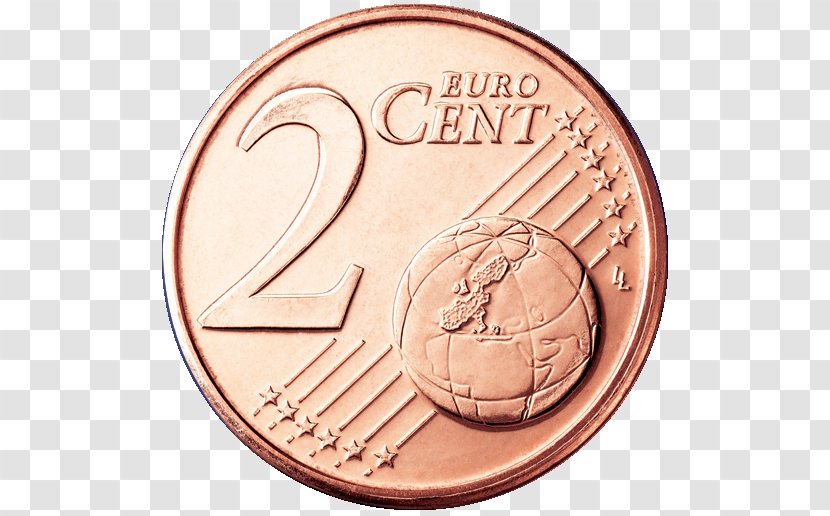 2 Cent Euro Coin 1 Coins - Material Transparent PNG