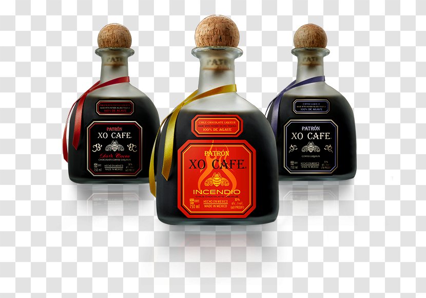Liqueur Patrón Tequila Whiskey Cafe - Bottle Transparent PNG