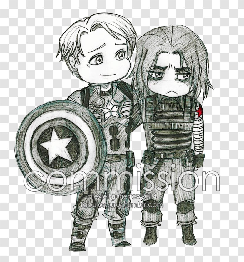 Bucky Barnes Captain America Yuhime YouTube Drawing - Frame Transparent PNG