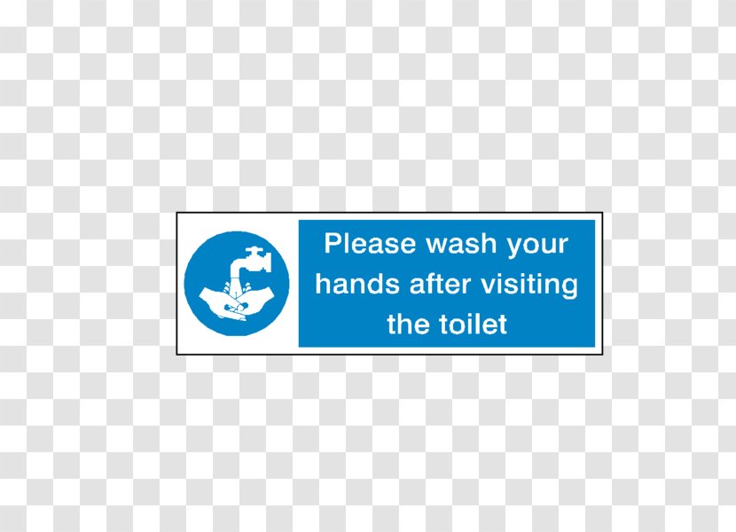 Hand Washing Sign Sticker - Wash Your Hands Transparent PNG