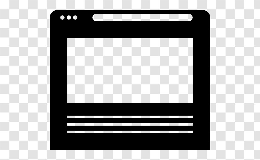 Rectangle Technology Black And White - Web Page - Computer Accessory Transparent PNG