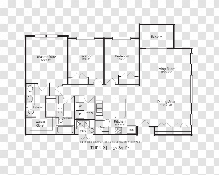 University Mall The Aston At Place Provo Apartment Promenade - Floor Plan Transparent PNG