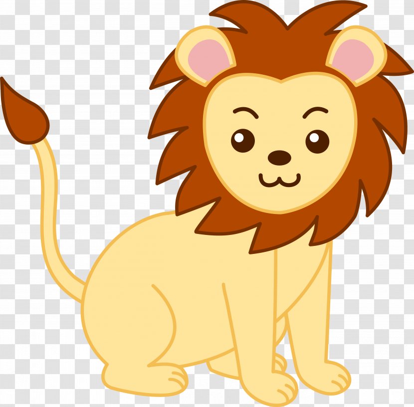 Baby Jungle Animals Lion Clip Art - Cat - Lion's Clipart Transparent PNG