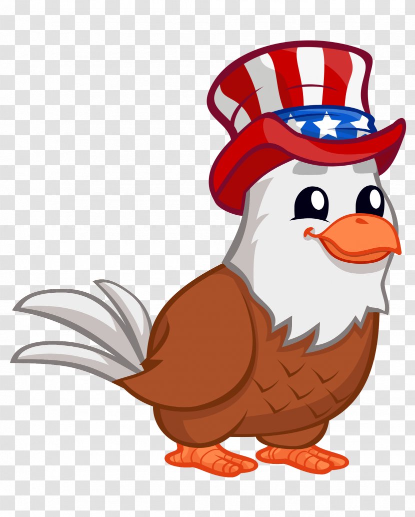 Clip Art Bald Eagle Image Cartoon - Golden - Cap Transparent PNG