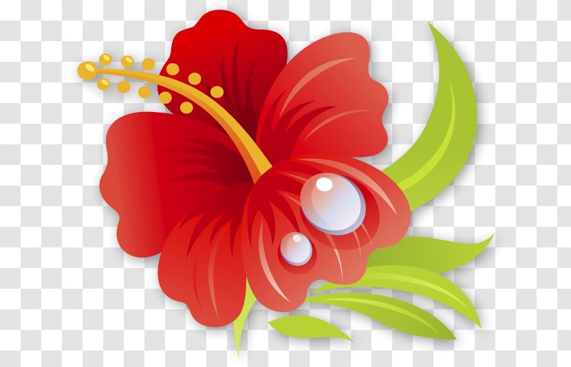 Petal Shoeblackplant Drawing Flower Hawaiian Hibiscus - Art Transparent PNG