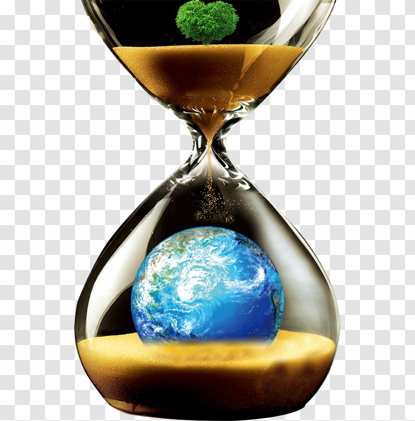 Earth Hourglass Time - Fundal Transparent PNG