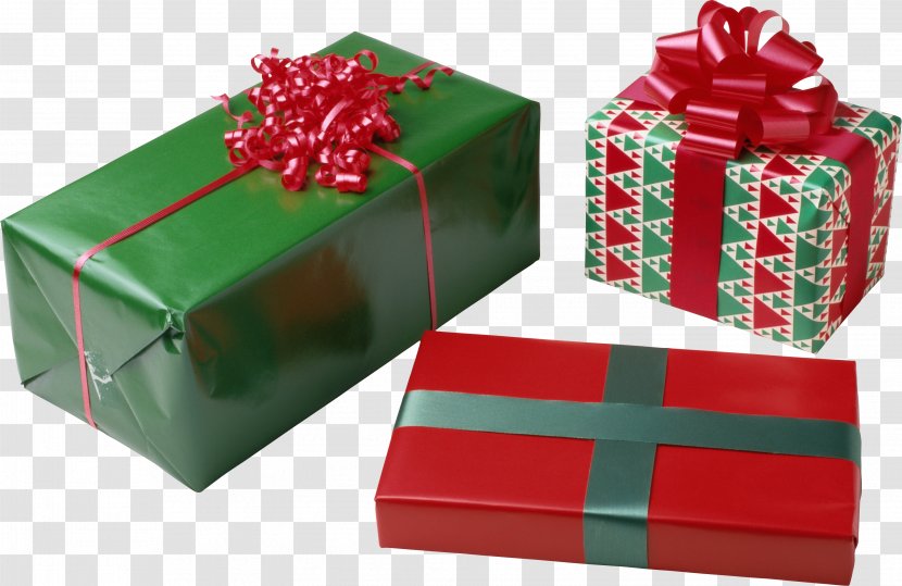 Christmas Gift New Year - Red - Present Transparent PNG