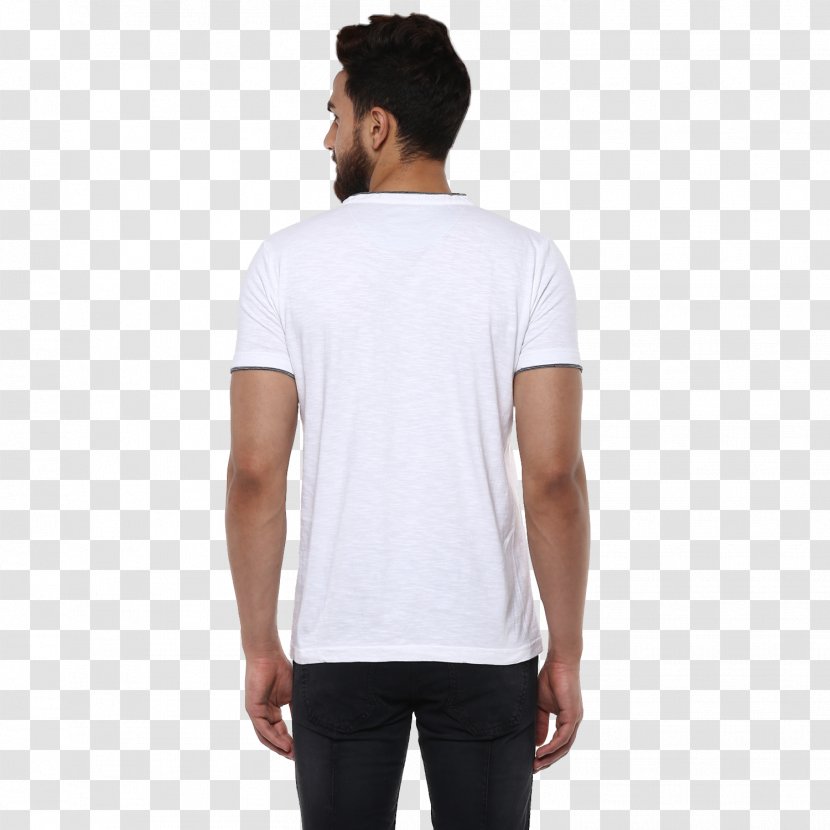 T-shirt Crew Neck Sleeve Adidas - White Collar Transparent PNG