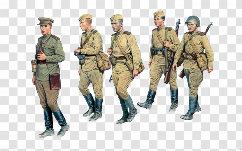 Russia Second World War Soviet Union Infantry 1:35 Scale - Marines - Army Transparent PNG