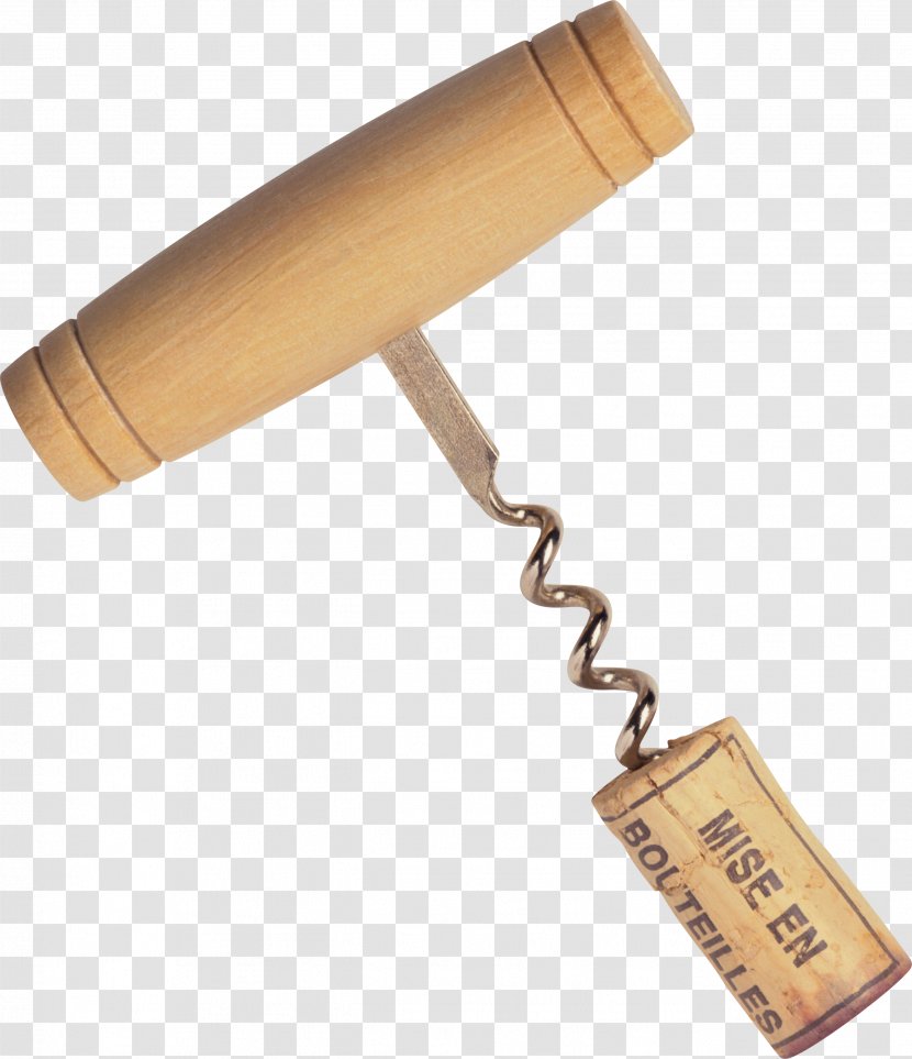 Corkscrew Wine Photography - Wood Transparent PNG