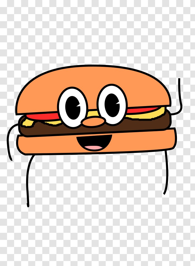 Hamburger Fast Food Orange Clip Art - Cartoon Transparent PNG