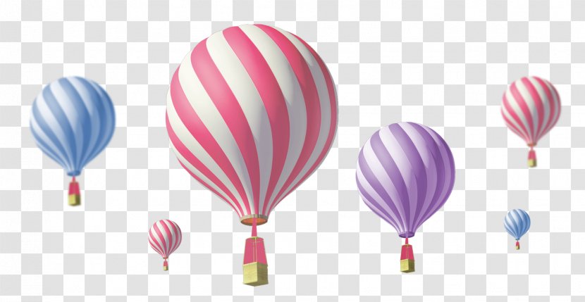 Hot Air Balloon - Ballooning - Striped Transparent PNG