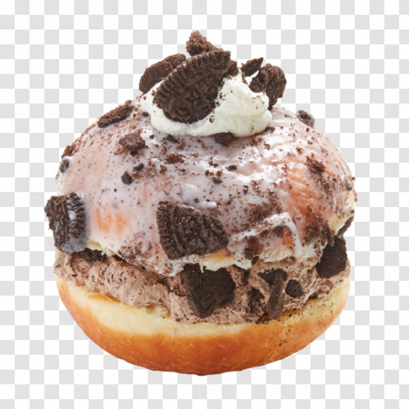 Ice Cream Donuts Profiterole Frosting & Icing - Donut Transparent PNG