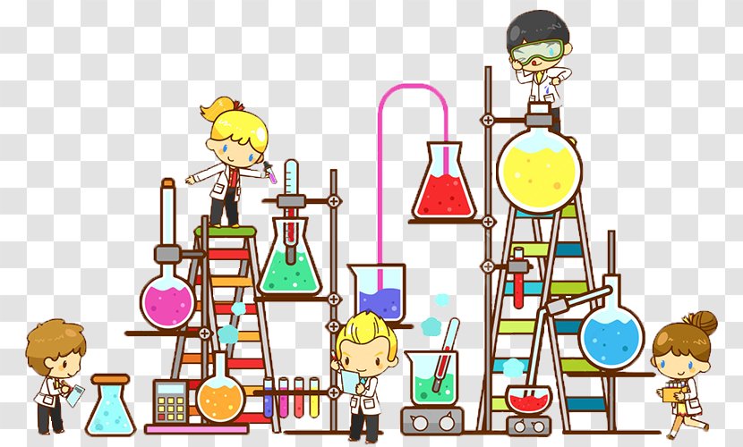 Laboratory Chemistry Science Cartoon - Test Tubes Transparent PNG