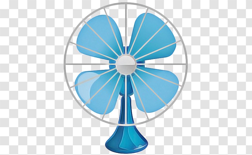 Blue Balloon - Cartoon - Electric Mechanical Fan Transparent PNG