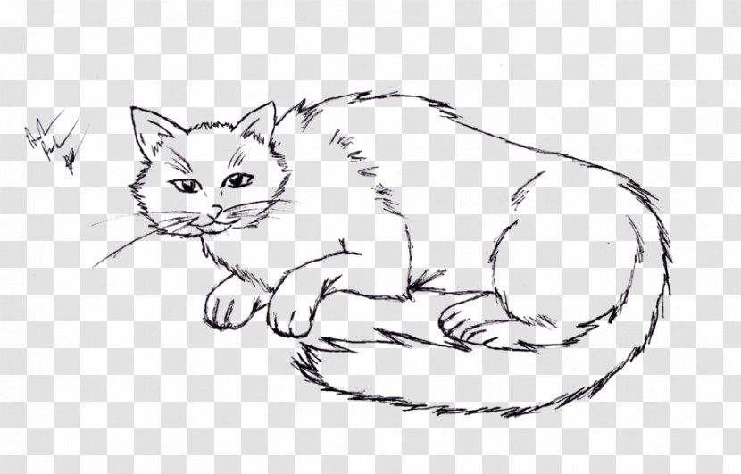 Whiskers Wildcat Domestic Short-haired Cat Mammal - Black And White Transparent PNG