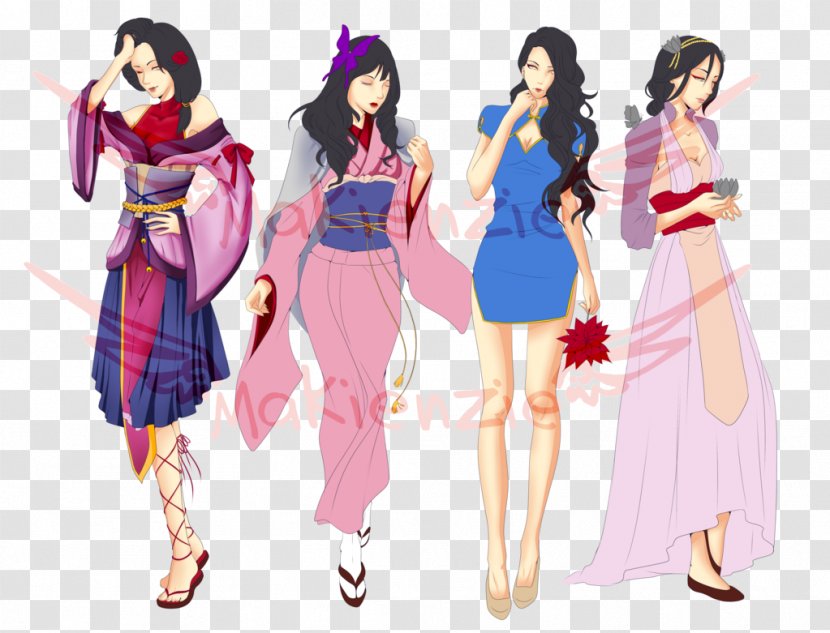 Japanese Clothing Costume Design Fashion - Flower - Asia Transparent PNG