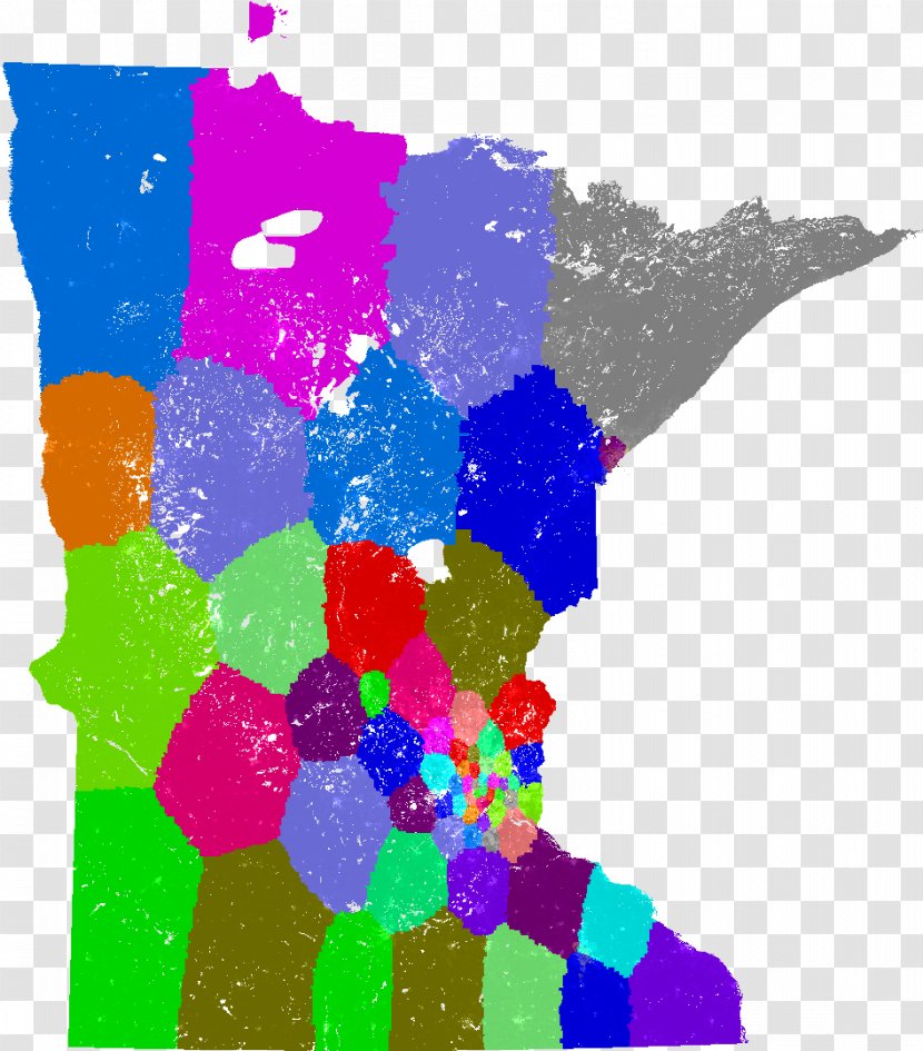 Minnesota Senate Map Congressional District Physische Karte Transparent PNG