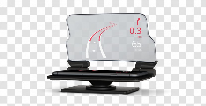 Head-up Display HUDWAY Device Technology - Smartphone - HeadUp Interface Design Transparent PNG