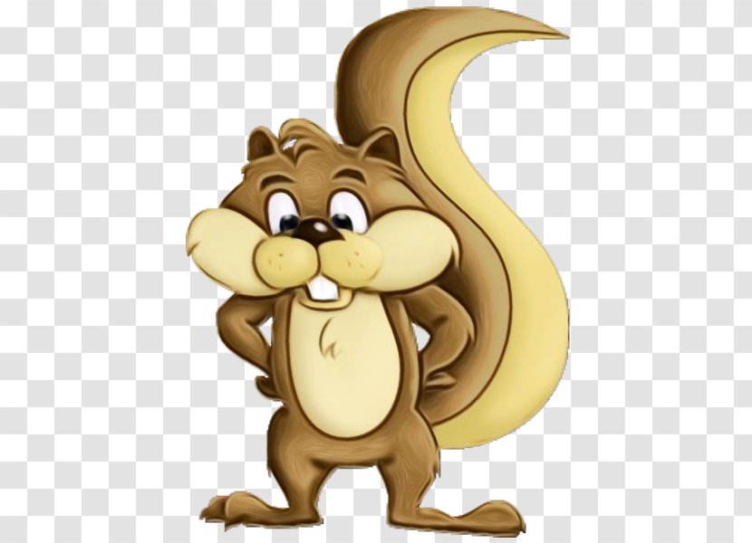 Cartoon Squirrel Animal Figure Animation Beaver Transparent PNG