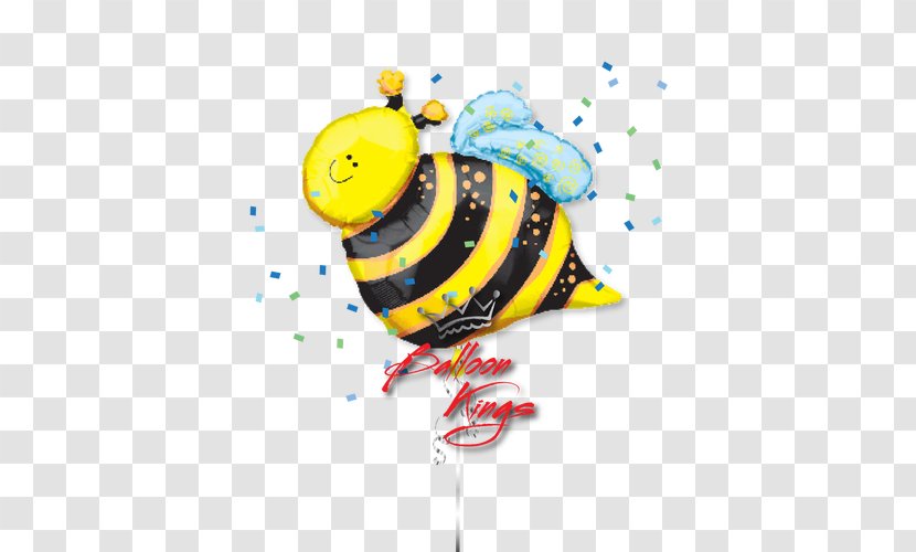 Bee Balloon Birthday Party Baby Shower - Insect Transparent PNG