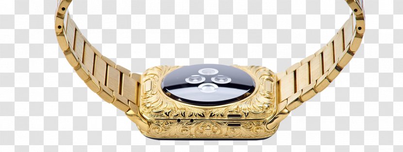 Apple Watch Series 2 3 Gold Strap - Jewellery Transparent PNG