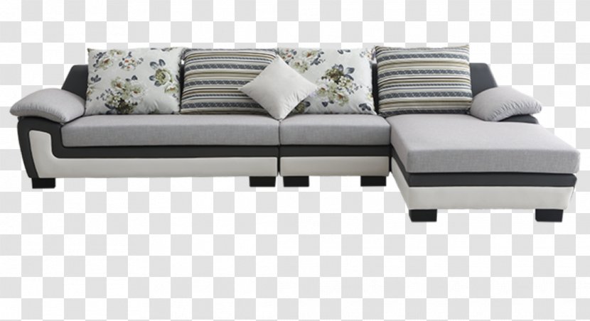 Couch Furniture Textile - Drawing Room - Gray Fabric Sofa Living Transparent PNG