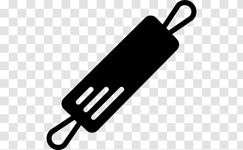 Rolling Pins Kitchen Utensil Clip Art - Black And White Transparent PNG