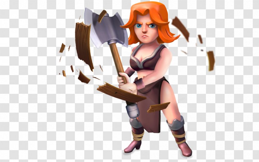 Clash Of Clans Royale Valkyrie Brawl Stars Goblin - Joint Transparent PNG