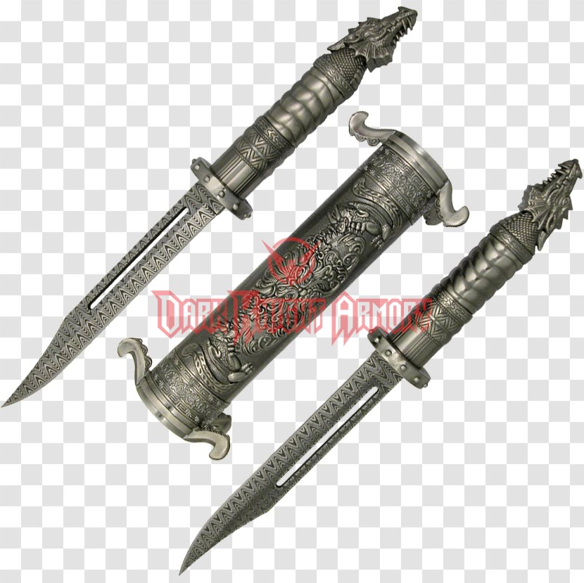 Knife Dagger Damascus Steel Blade - Tool Transparent PNG