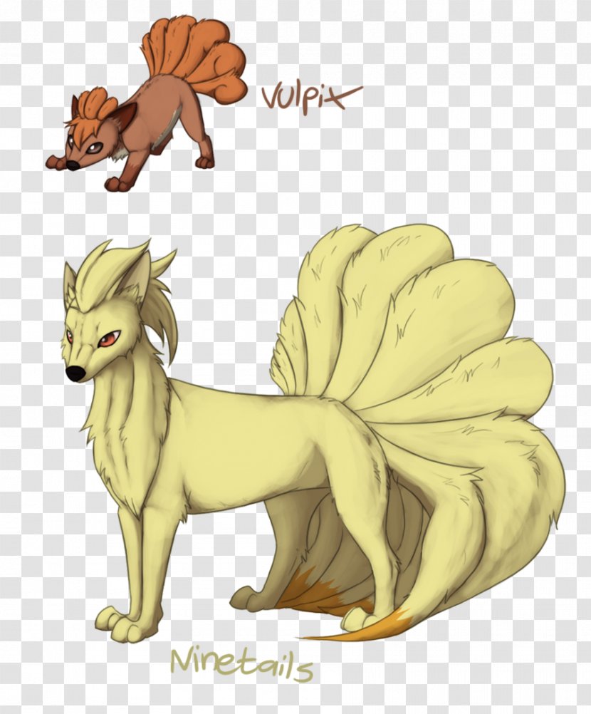 Cat Vulpix Evolution Ninetales Pokémon - Mammal Transparent PNG