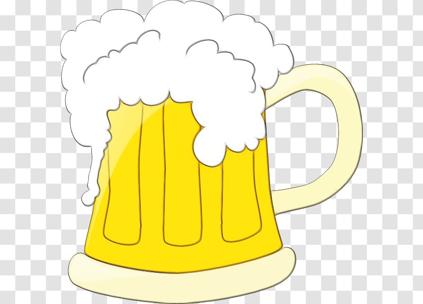 Beer Stein Glasses Oktoberfest - Yellow - Tableware Drinkware Transparent PNG
