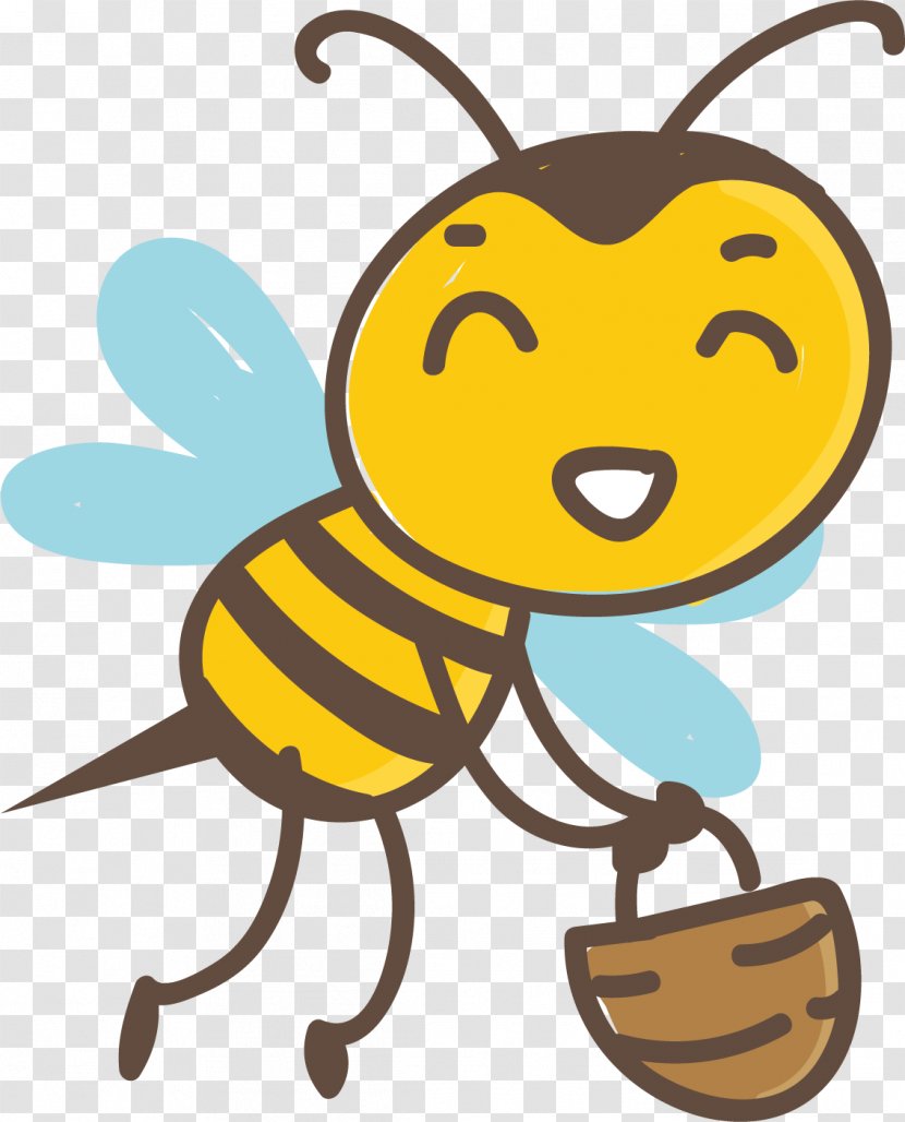 Honey Bee Hornet Euclidean Vector - Drawing - Venom Transparent PNG