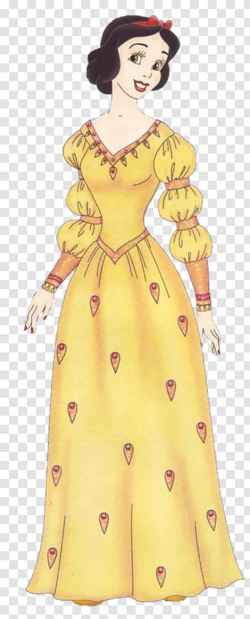 Gown Paper Pattern Clothing Costume - Photo Blanche Neige Transparent PNG