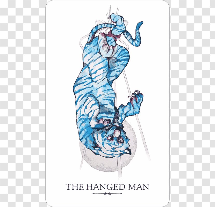 The Linestrider Tarot Empress Playing Card Hanged Man - Heart - Hanging Transparent PNG