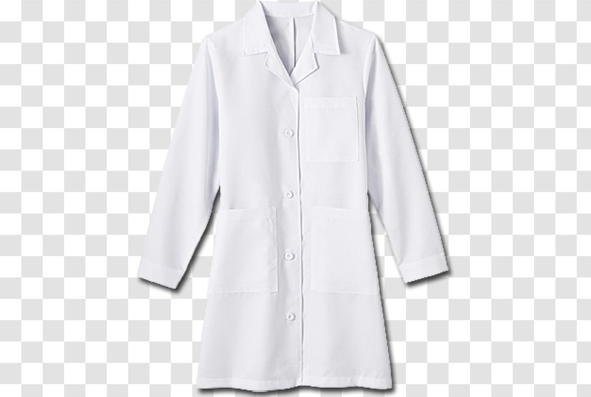 Lab Coats Blouse Collar Sleeve White - Coat Transparent PNG