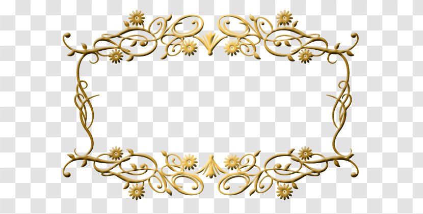 France Wedding Invitation Paper Birthday Gold - Party - Antique Decorative Flower Border Transparent PNG