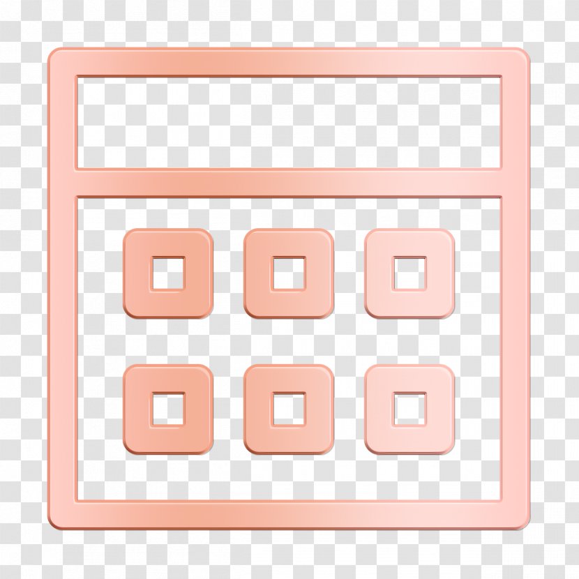 App Icon Calendar Essential - Pink - Rectangle Text Transparent PNG