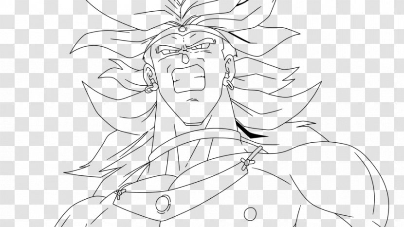 Line Art White Symmetry Character Sketch - Flower - Broly Transparent PNG