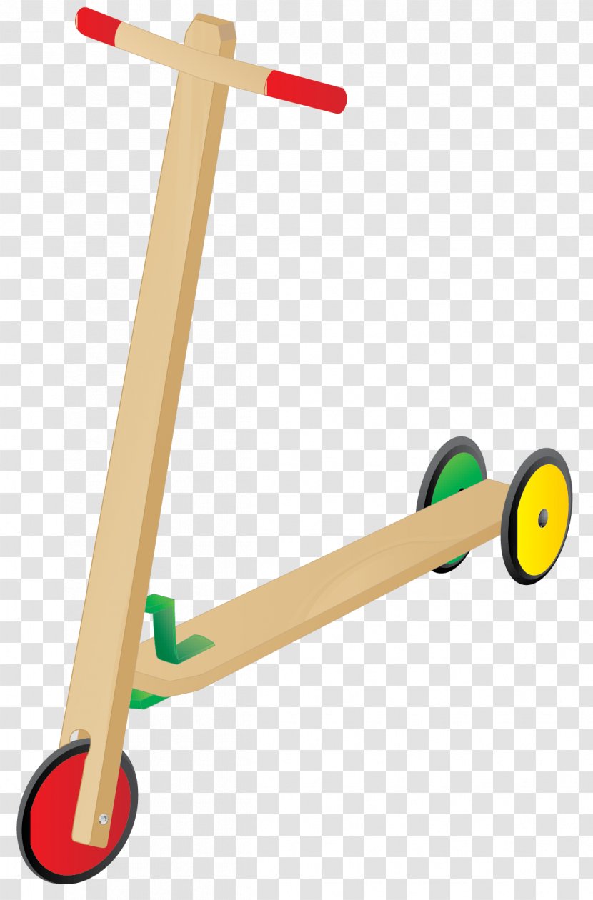 Toy Kick Scooter Child Icon - Vehicle - Vector Wood Transparent PNG