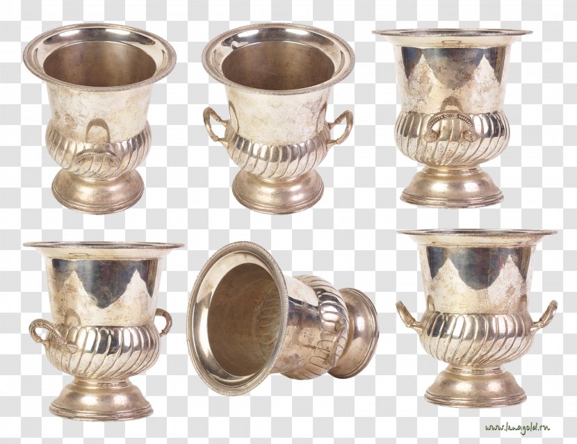 01504 Vase Silver - Artifact Transparent PNG