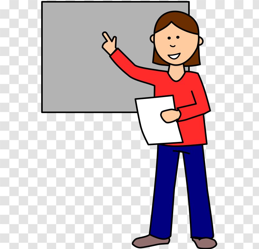 Presentation Clip Art - Happiness - Teacher And Students Transparent PNG
